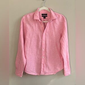 Banana Republic pacific pink untucked standard fit button down shirt size small